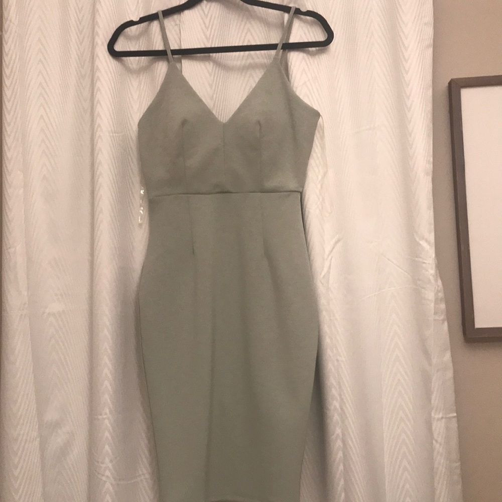 Lime green dress